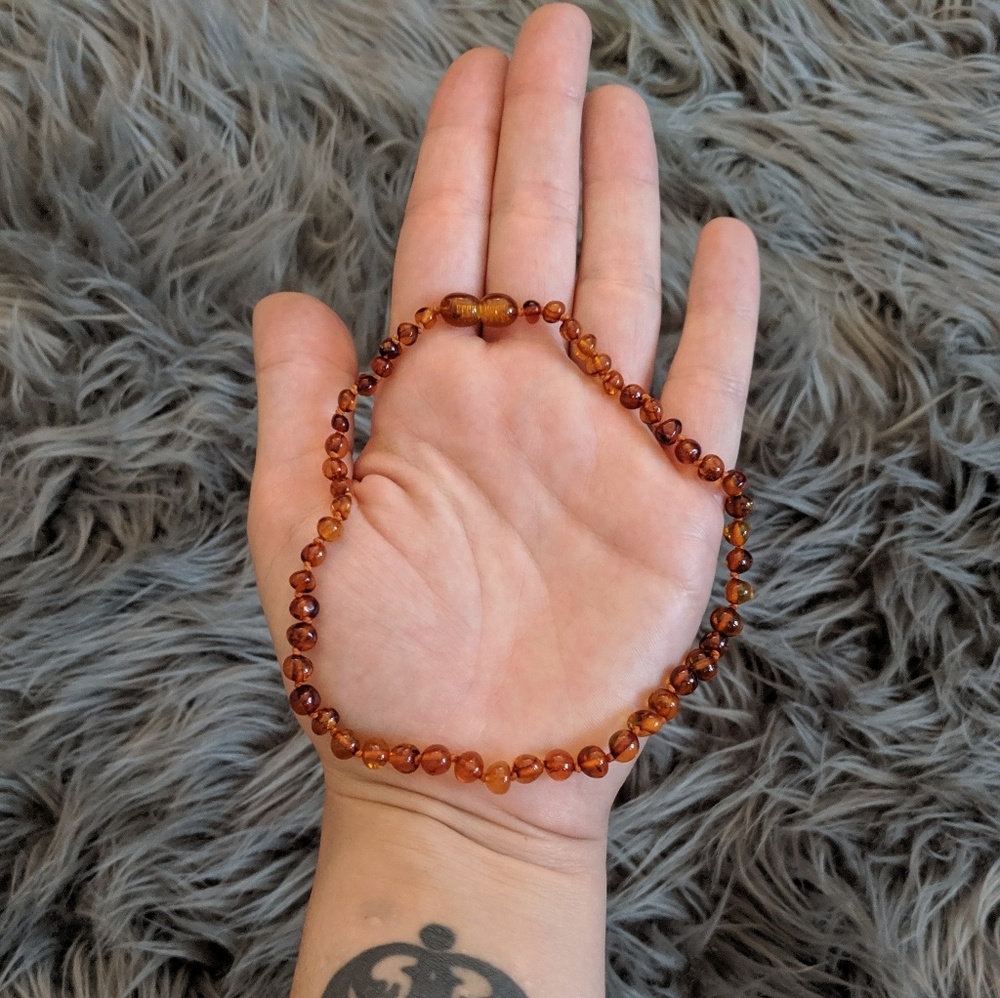 Amber Teething Necklace - NWT